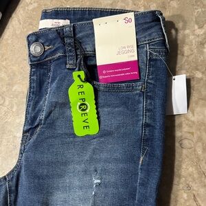 SO Women's Denim Blue Jeggings